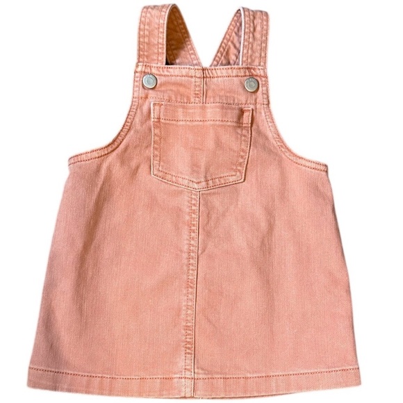 Old Navy Other - Y2K Old Navy Garment-Dyed Denim Jumper Dress Skirtall Overalls Baby Toddler Girl